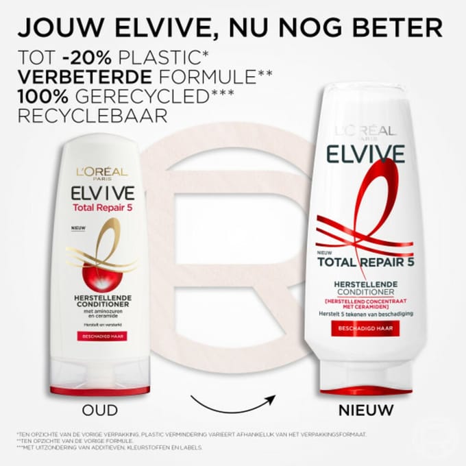 L'Oréal Elvive Total Repair 5 Conditioner - 3 x 200 ml - Voordeelverpakking