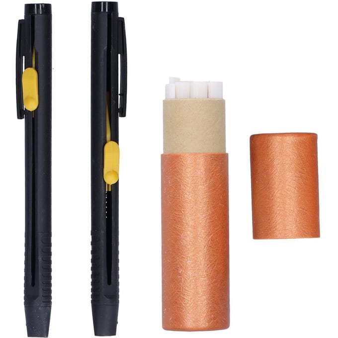 2 pcs Crayon craie de couture sans taille-crayon en plastique pour tailleur avec recharges pour bricolage