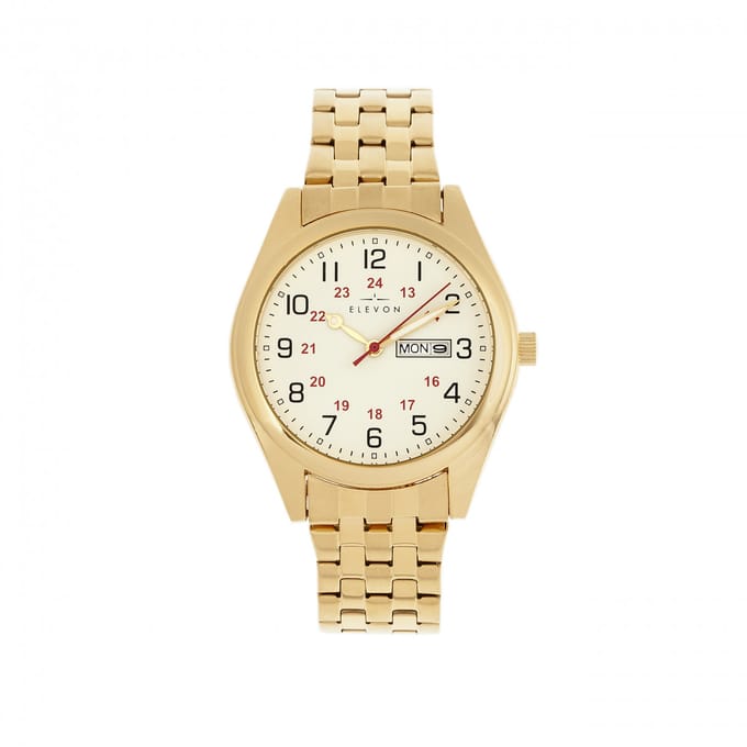 Elevon Gann Horloge met Armband w/Dag/Datum