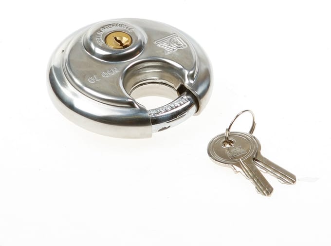 Dulimex discus hangslot gelijksluitend 70mm rvs DX-HSD 0701B KA