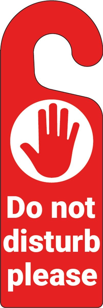 Do not disturb deurhanger, kunststof, 300 x 100 mm