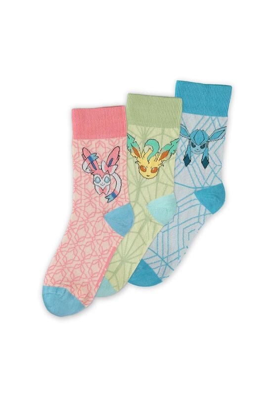 Pokémon - Gaming Sokken - Eevee Evolution - EU35-38 tot EU 43-46 - voor Vrouwen - meerkleurig