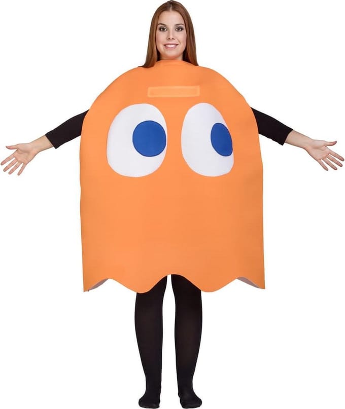 FUNIDELIA Ghost Clyde Pac-Man Kostuum - Maat: One Size