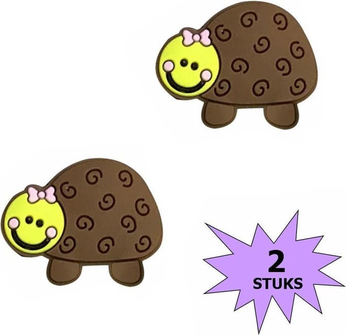 Fako Bijoux® - Tennisdemper - Tennis Demper - Schildpad - Bruin - 2 Stuks