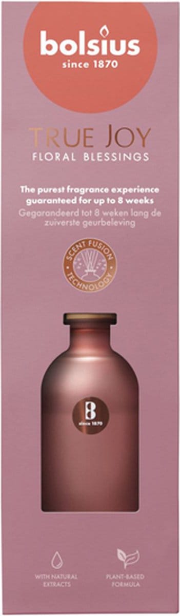6 stuks Bolsius geurstokjes Floral Blessings geurverspreiders 80 ml True Joy