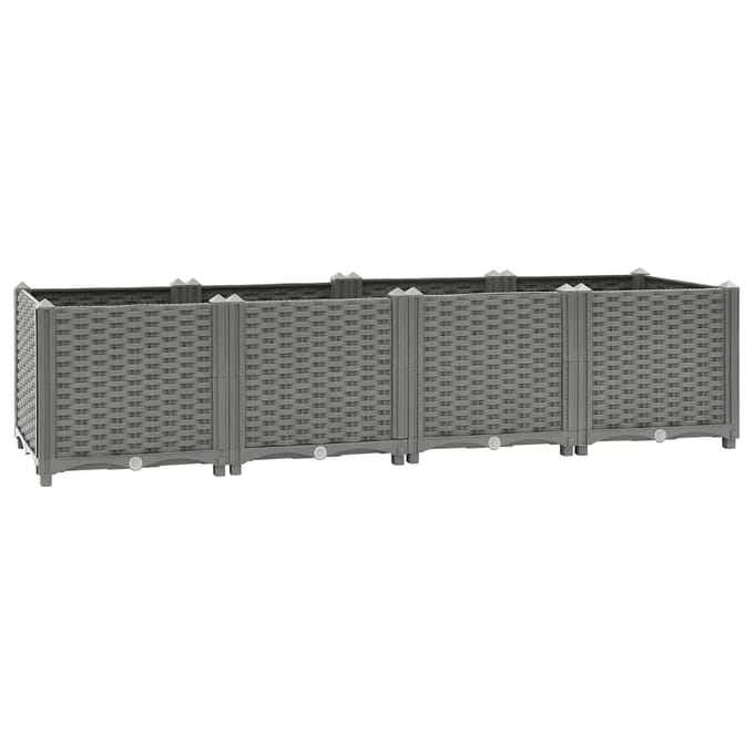 vidaXL - Plantenbak - verhoogd - 160x40x38 - cm - polypropeen