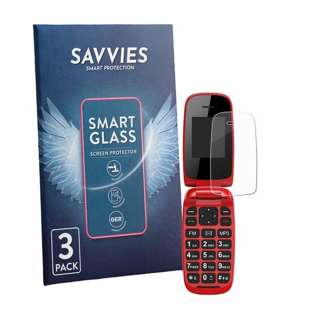 3 Stuks Savvies Screenprotector - geschikt voor Chakeyake R341 - beschermfolie glas transparant
