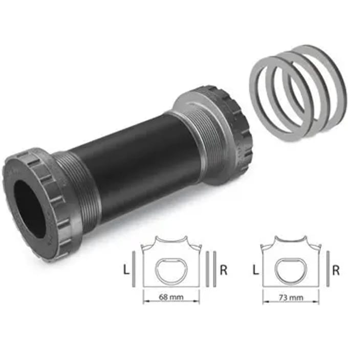 Miche Bottom Bracket Evo Max Bsa 68-73mm Ø 24mm Zwart
