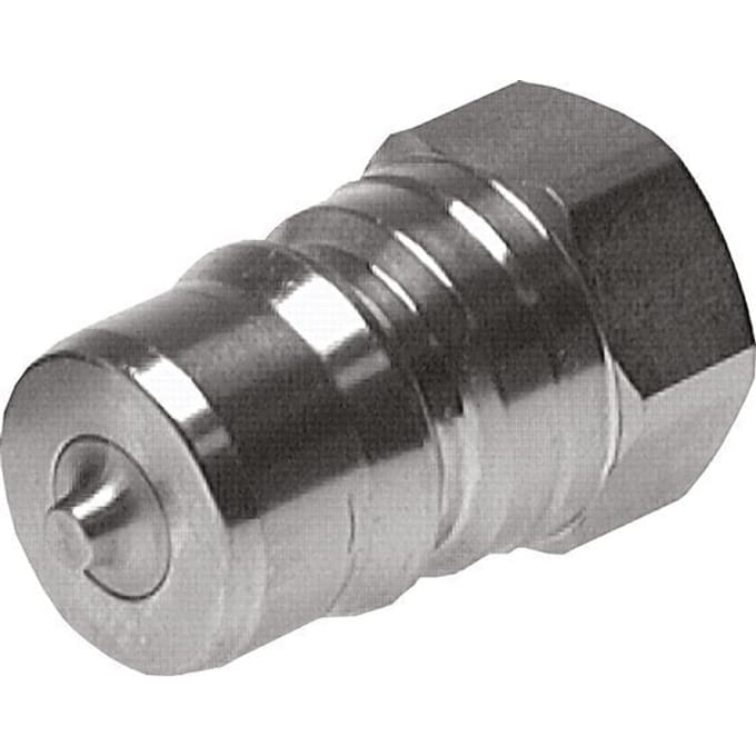 RVS DN 50 Hydraulische Koppeling Insteeknippel G 2 inch Binnendraad ISO 7241-1 B D 63.2mm
