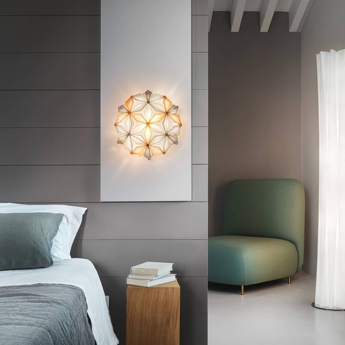 Slamp La Vie Mini plafondlamp breedte 34cm amber