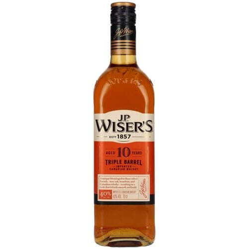 J.P. Wiser's 10 Years Old Triple Barrel Canadian Whisky 40% Vol. 0,7l