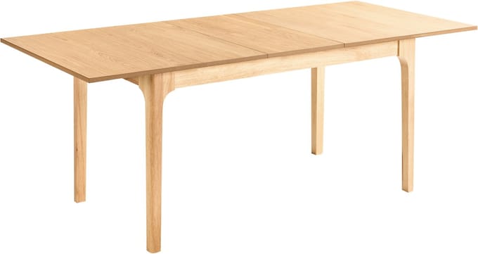 DELMAS - Uitschuifbare eettafel - Lichtbruin - 160/200 x 90 cm - MDF