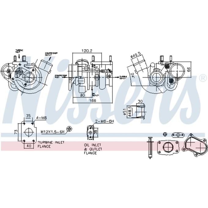 Supercharger, drukvulling NISSENS 93473