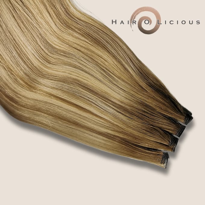 Genius Weft | Europees Haar | #8/22 Balyage, Lengte-55cm/22", Gewicht-20 gram