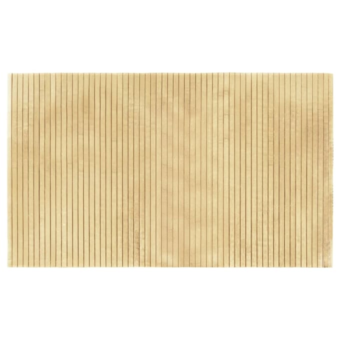 vidaXL - Vloerkleed - rechthoekig - 60x100 - cm - bamboe - lichtnaturel