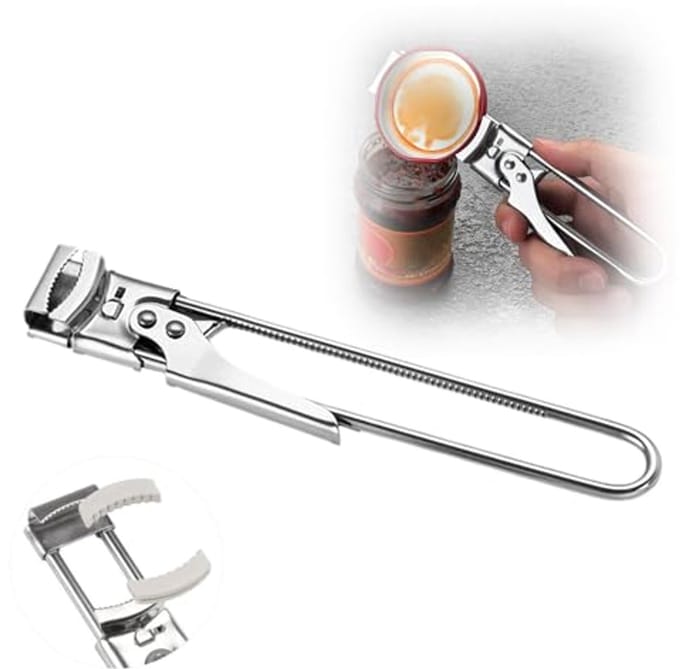 Glasopener met antislip design voor schroefdeksels en blikken