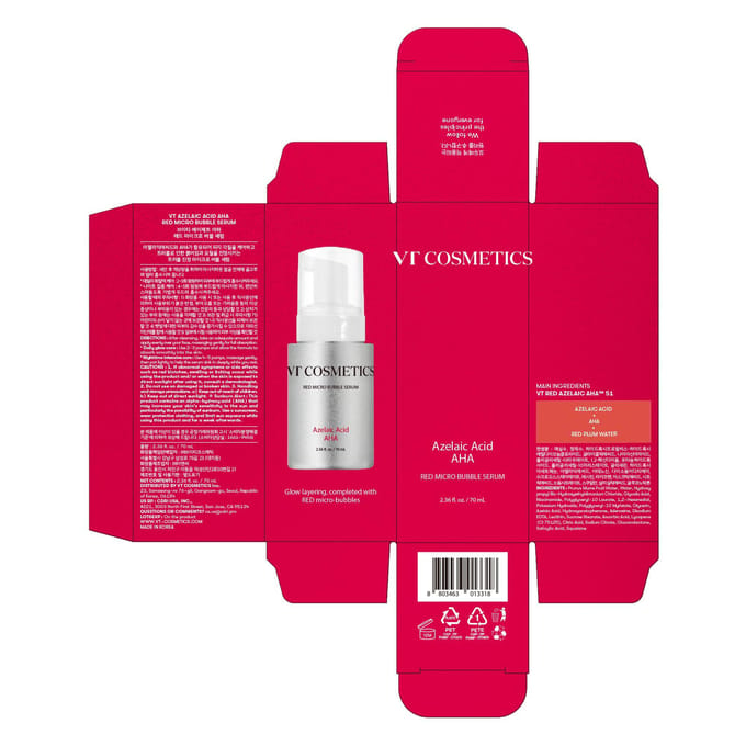 VT Cosmetics Azelaïnezuur AZ AHA Rode Microbelletjes Serum 70ml/2.36fl.oz. white
