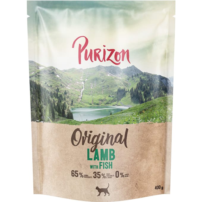 400 g Purizon Cat Adult Lam Vis - Original Daily 65% kattenvoer droog