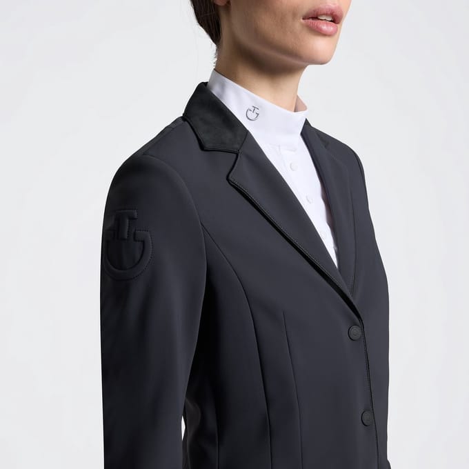 Cavalleria Toscana Dames GP Wedstrijdjas Met Rits L Charcoal