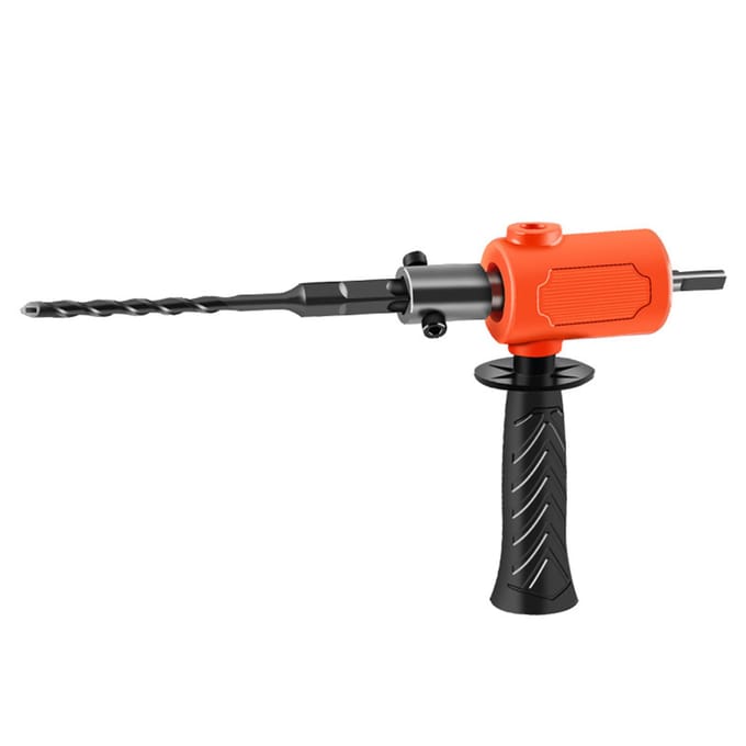 Elektrische boor-naar-hamer-adapter, draagbare draagbare elektrische boor-naar-hamer conversiekop met oranje