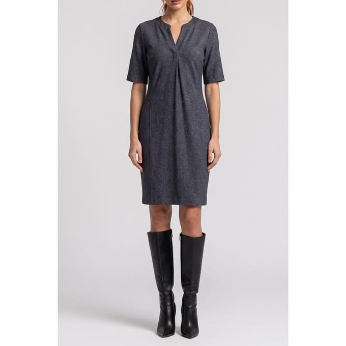 Studio Anneloes Short Sleeve Simplicity Dresss Grey Größe: S | Blusenkleider Outlet | Damen | Grau
