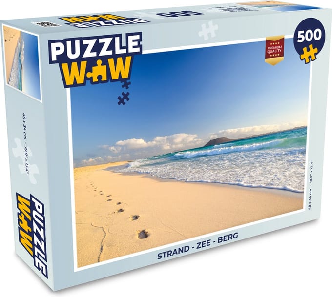 Puzzel Strand - Zee - Berg - Legpuzzel - Puzzel 500 stukjes