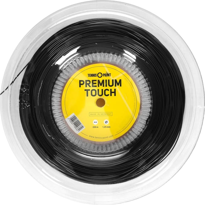 Tennis-Point Premium Touch Rol Snaren 220m-Zwart