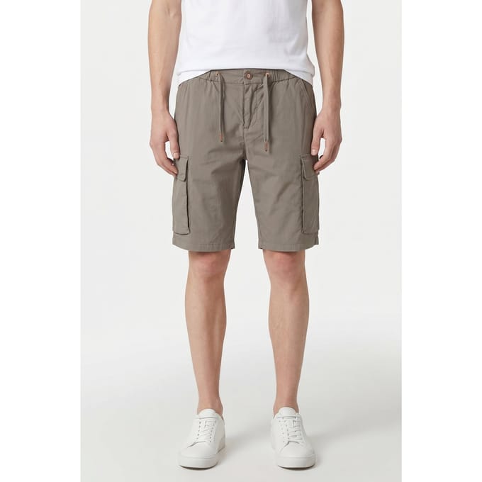 No Excess Short Stretch Cargo Garment Dyed Light Army Größe: M | Kurze Sporthosen Outlet | Herren | Grün