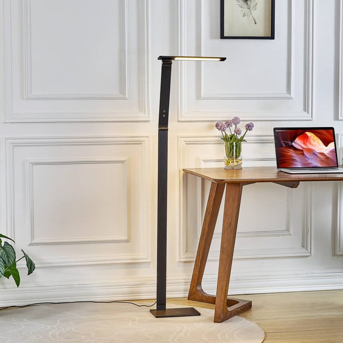 Lucande Dimbare LED vloerlamp Salome, lichtkleur variabel