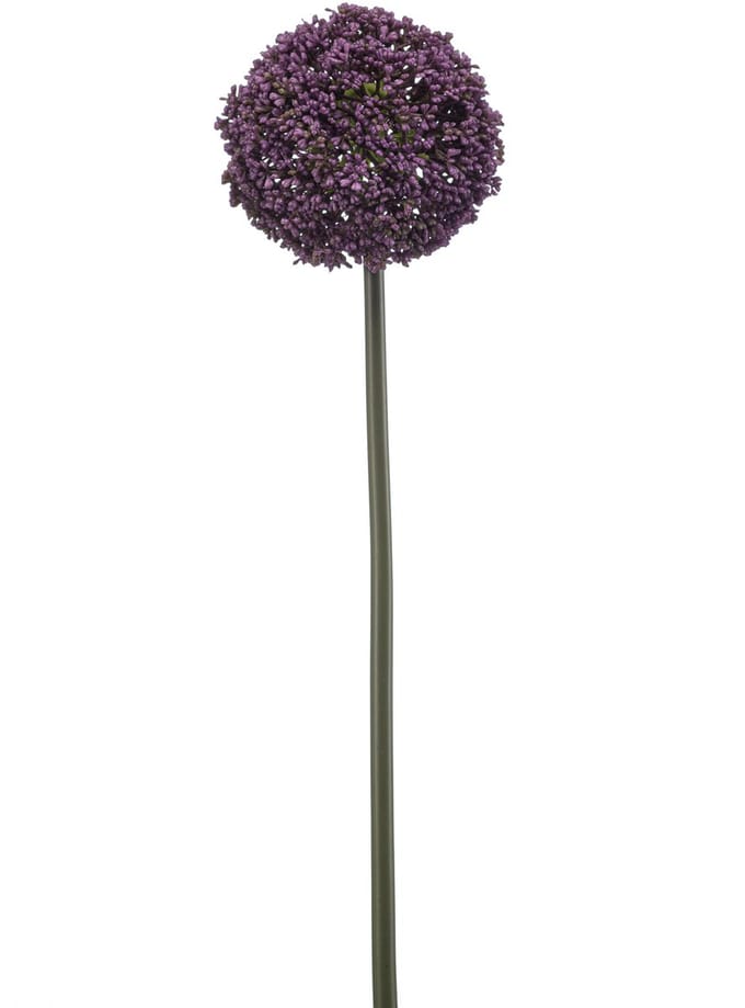 Emerald - Kunstbloem Allium paars 74cm - Kunstplant voor binnen