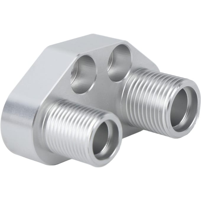 AC Compressor Adapter Swap Billet Aluminium Compressor Rechte Adapter voor Sanden SD7B10 7176