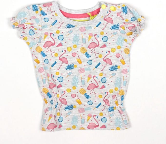 Lemon Beret t-shirt meisjes - grijs - 141877 - maat 74