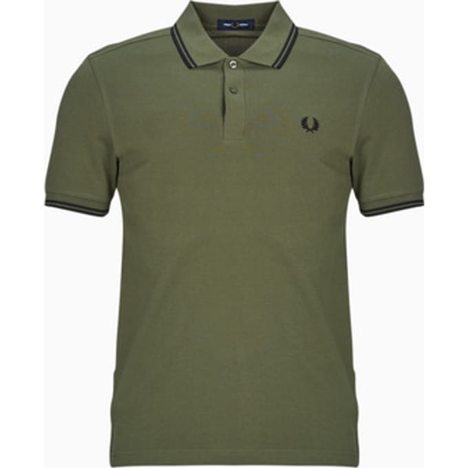 Fred Perry Twin tipped polo - laurel wreath green black