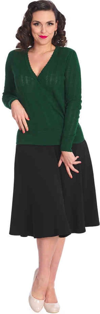 Banned Longsleeve top -M- Royal Groen