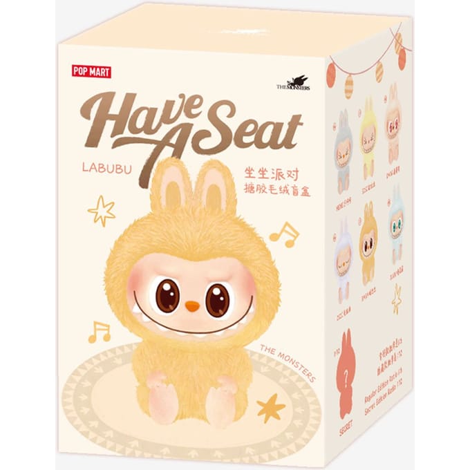 Pop Mart Labubu The Monsters - Have a Seat Vinyl Plush Blind Box