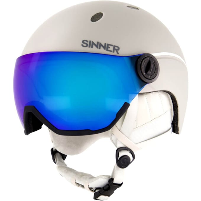 SINNER TITAN VISOR Unisex Skihelm - MATTE LIGHT GREY - Maat S,52-54 cm