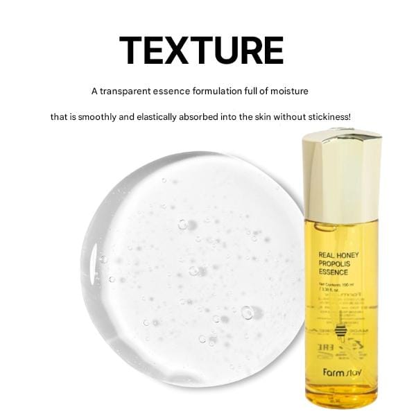 Farm Stay Real Honey Propolis Essence 100ml +RANDOM GIFT orange