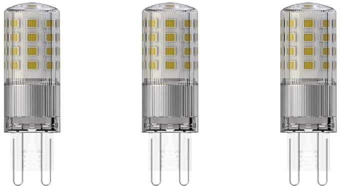 SPL G9 LED Lamp 4.2W Dimbaar - Warm Wit - 550lm - LED Buislamp T18 - 3 Stuks - 2700K - 230 Volt
