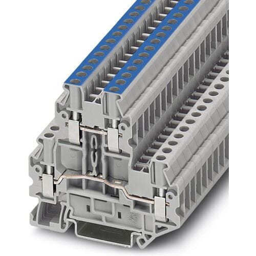 Phoenix Contact 3044681 Doorgangsserieklem 5.2 mm Schroeven Grijs 50 stuk(s)
