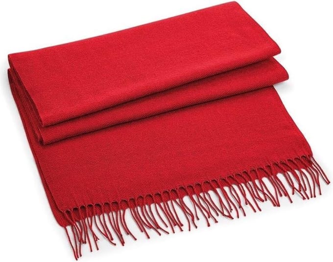 Jumada's Sjaal - Geweven - Rood - Volwassenen - Oversized - Polyacryl