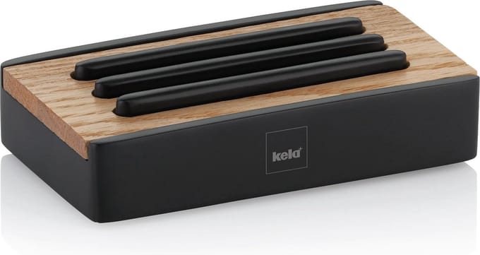Zeepschaal, Hout, Zwart - Kela | Cube