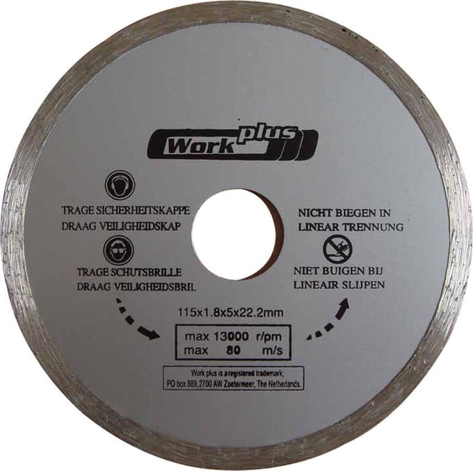 Work-it Diamant Slijpschijf - 115 mm Vol Nat 73525