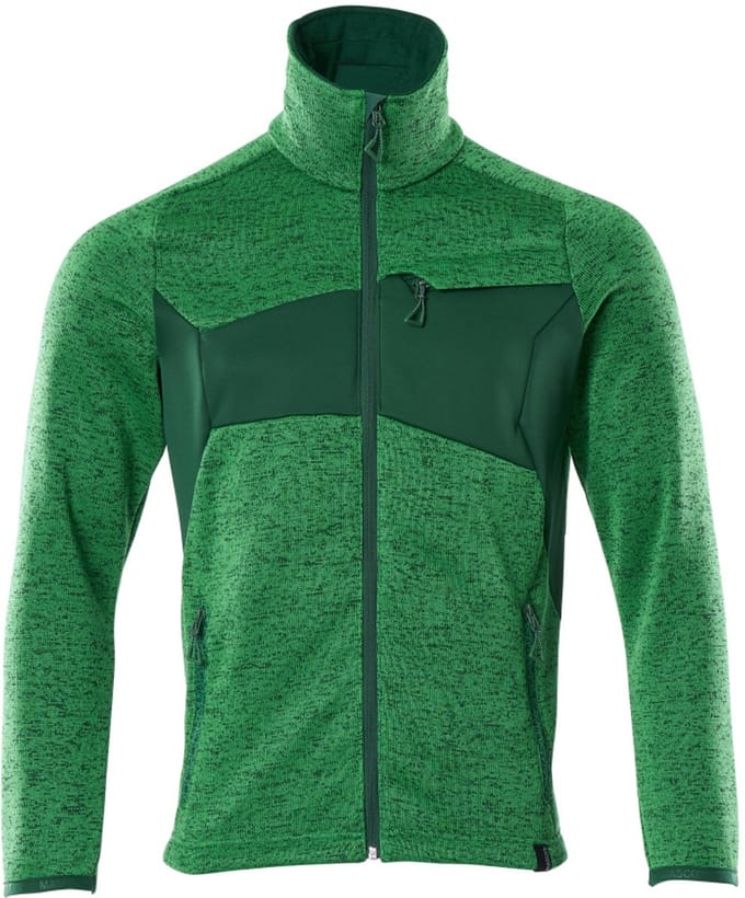 Mascot Accelerate Gebreide trui met rits 18105-951 - helder groen/groen - L
