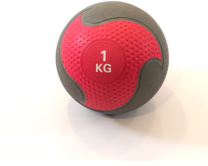 Muscle Power Rubber Medicijnbal - 1 kg