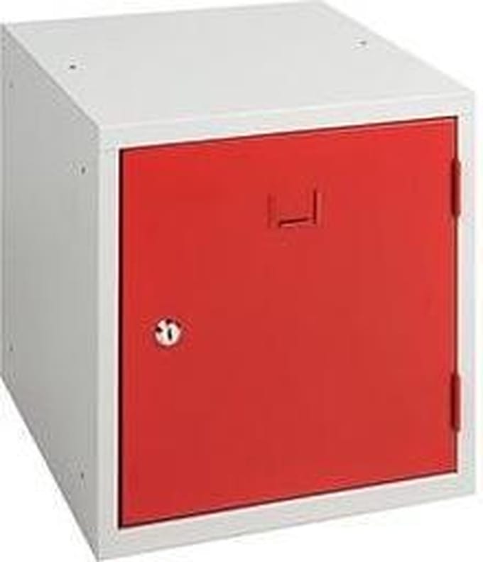 1-Deurs stapelbare lockerkast Blauw met hangoogsluiting (zonder hangslot)