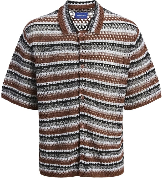 Jack & Jones Gebreide overhemd Gestreept Gebreide overhemd