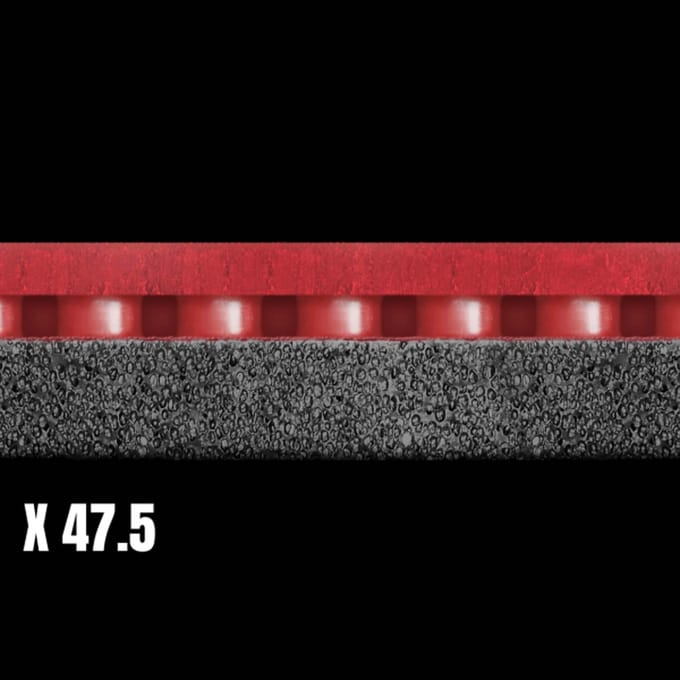XIOM Jekyll Hyde Tennis de Table Rouge & Caoutchouc X47.5, (DR) 2.1 (Code Produit 11191) gray