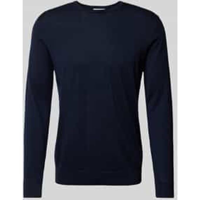 Wollen pullover met ronde hals