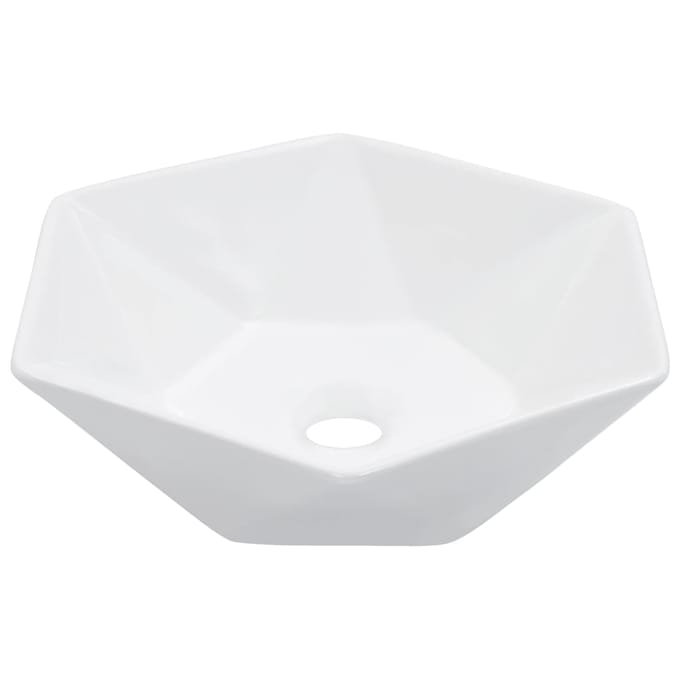 vidaXL - Wastafel - 41x36,5x12 - cm - keramiek - wit