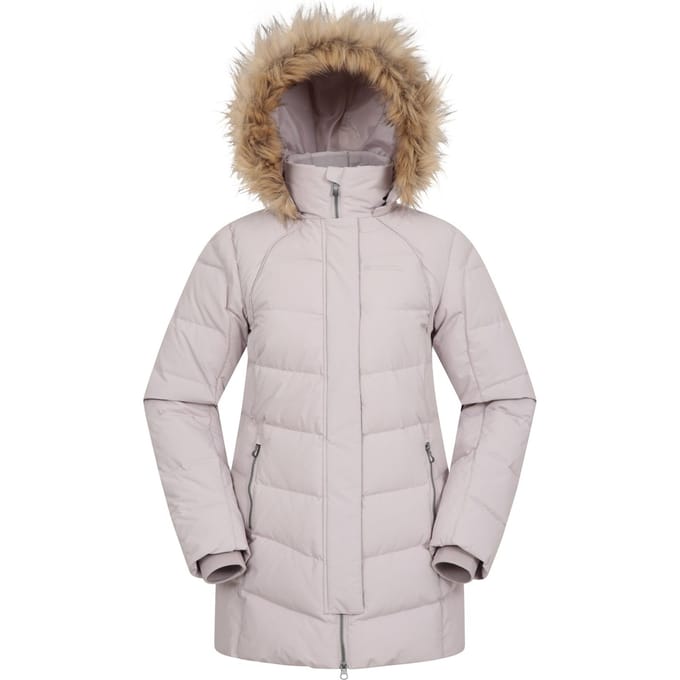 Mountain Warehouse Dames/Dames Isla II Lange Donzen Jas (Licht Beige)
